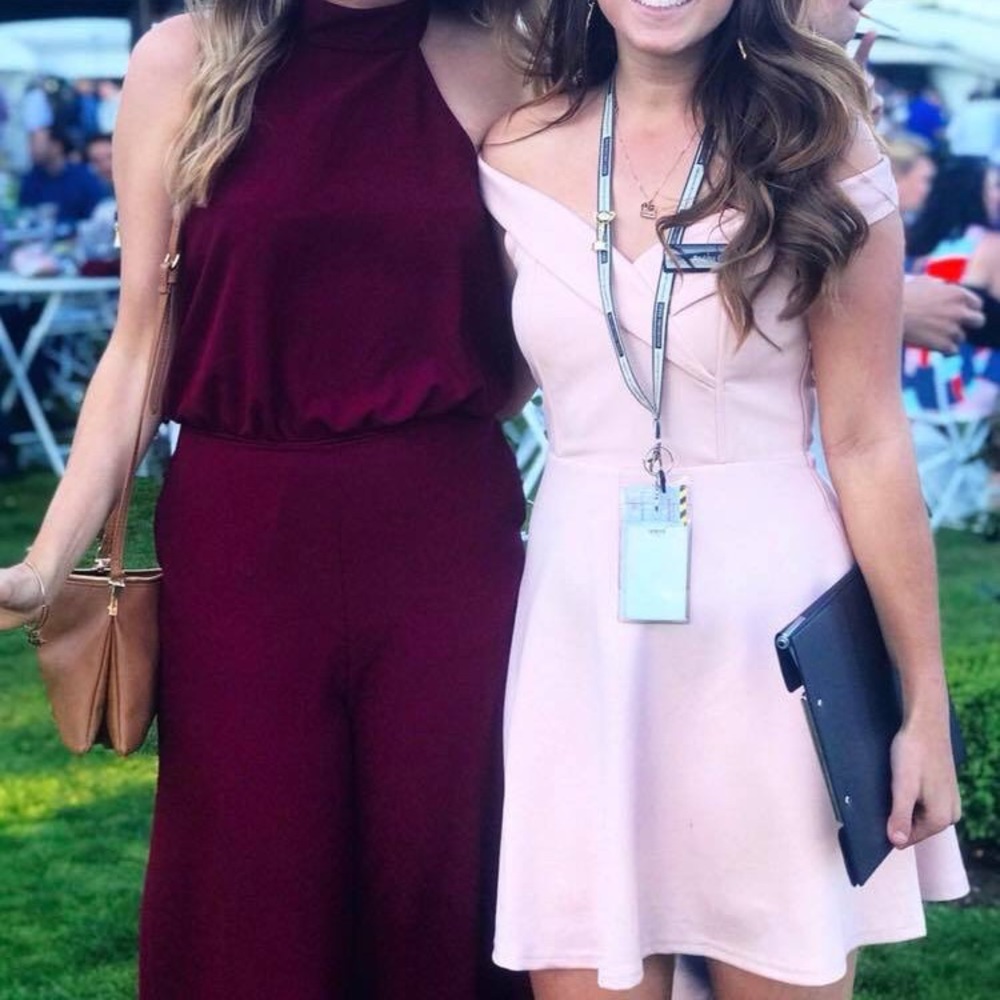 Pink Off The Shoulder Dress